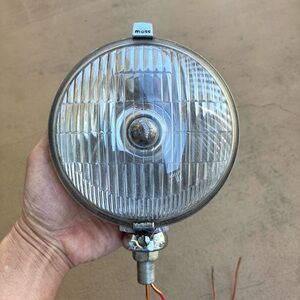 Vintage Moss Chrome Auxiliary Fog Driving Lamp Classic Car MG Triumph England